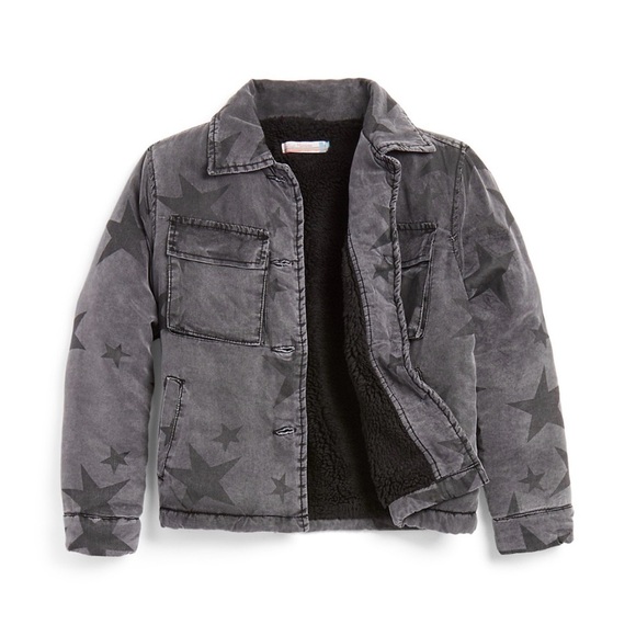 Vintage Havana Other - Vintage Havana Kids Star Pattern Gray Jacket